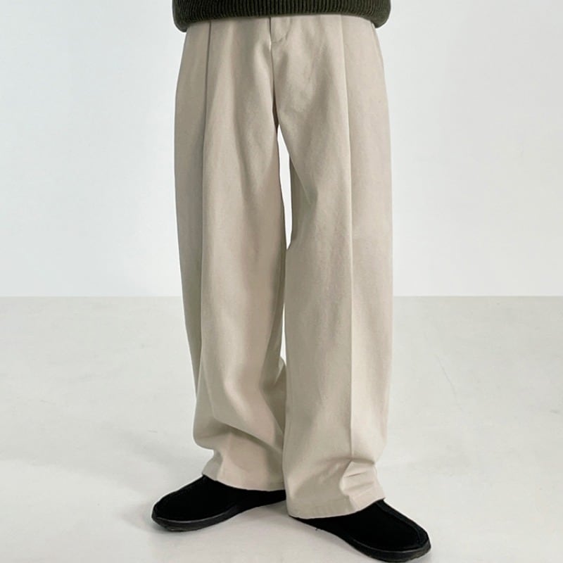 タックワイドストレートパンツ C10362