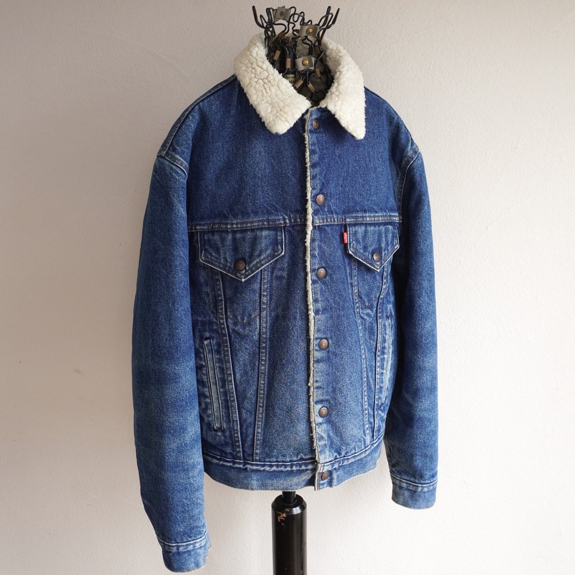 1970's〜80's USA製 [Levi's] 4ポケット 3rd型 デニムボアジャケット