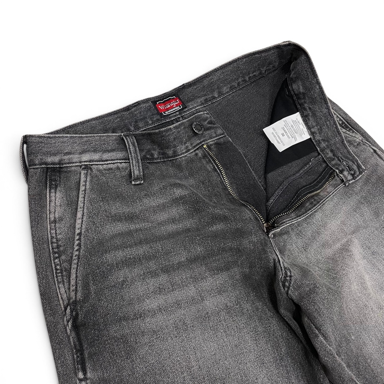 【新品】Wrangler ラングラー ブラックデニム ペインターショーツ ショートパンツ（IRREGULAR）【SPT-WRANG-003】 - 4