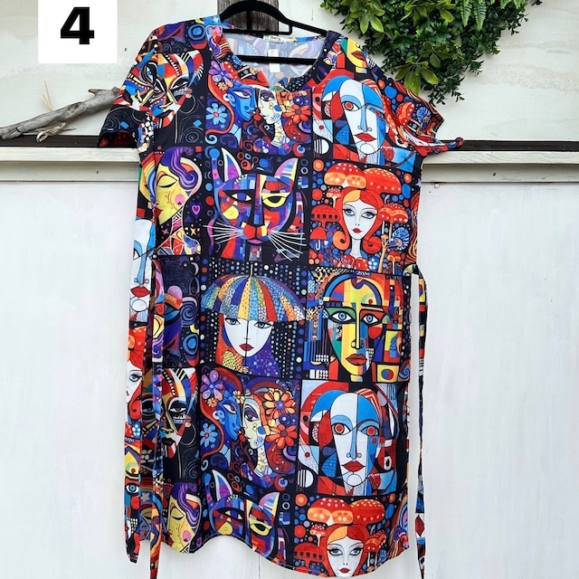 周年祭 フェイス柄チュニック