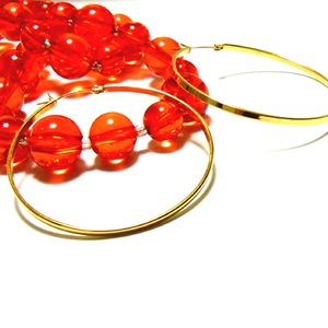 【年始セール】両耳用ステンレス フープピアス/eh837g