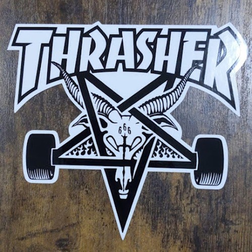 【ST-1109】Thrasher Magazine skateboard sticker スラッシャー スケートボード ステッカー