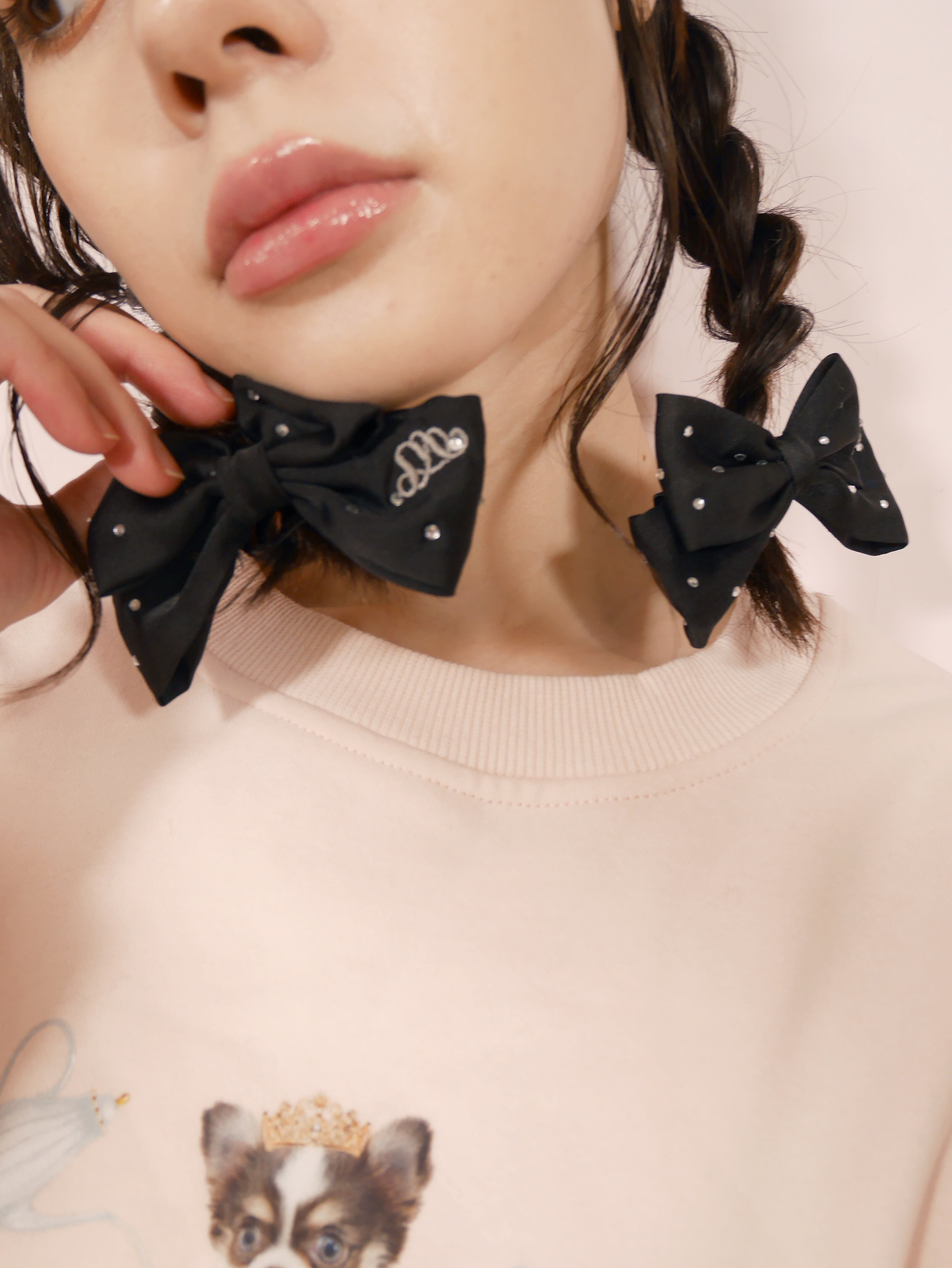 ririchan × mieya lame dot ribbon | mieya mieya