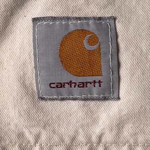 80s 星タグ USA製 ホワイト ダブルニー Carhartt pants 詳細写真2