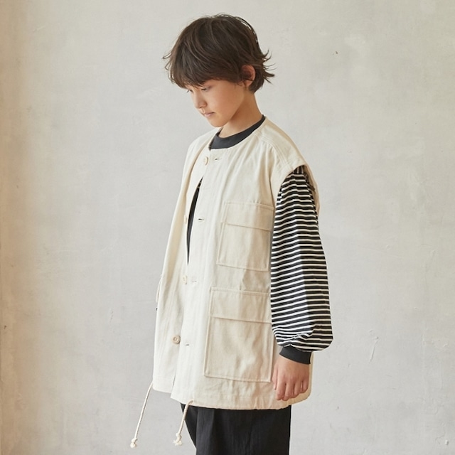 undeny. Vest【110-160cm】Ivory