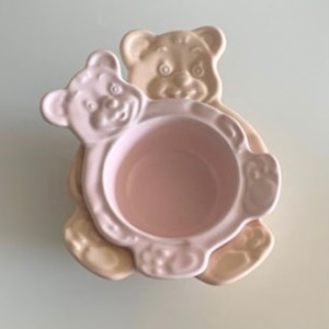 【made in korea♡】bear bowl Jr. 9colors / ベア ボウル ジュニア クマ 皿 プレート トレー テディベア 韓国雑貨 韓国製
