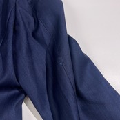 シルク混 HUGO BOSS ヒューゴボス ストライプ カノニコ生地 本切羽 テーラードジャケット スーツ セットアップ IT 50/ネイビー系 メンズ