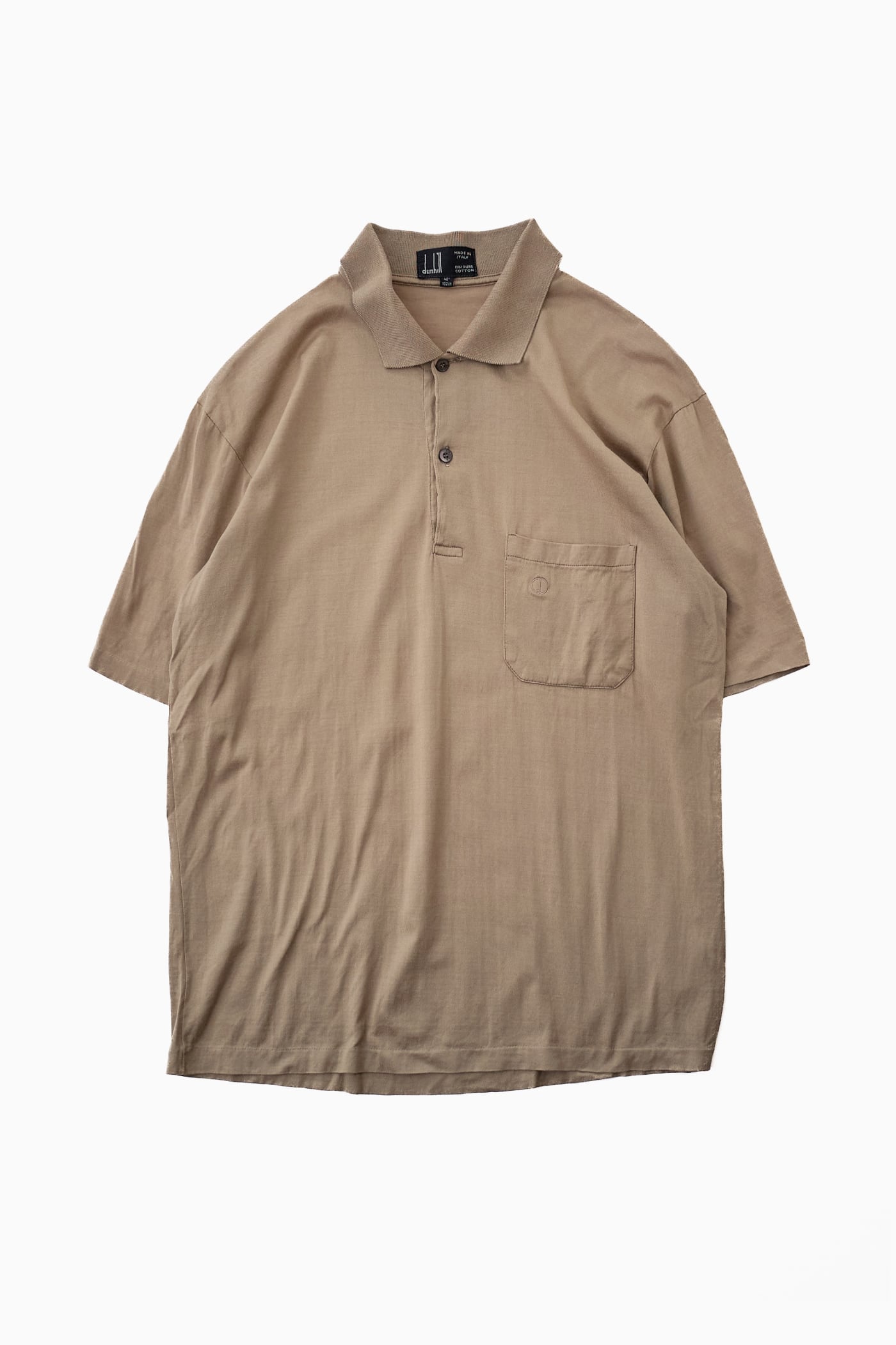 MADE IN ITALY DUNHILL BEIGE POLO SHIRT