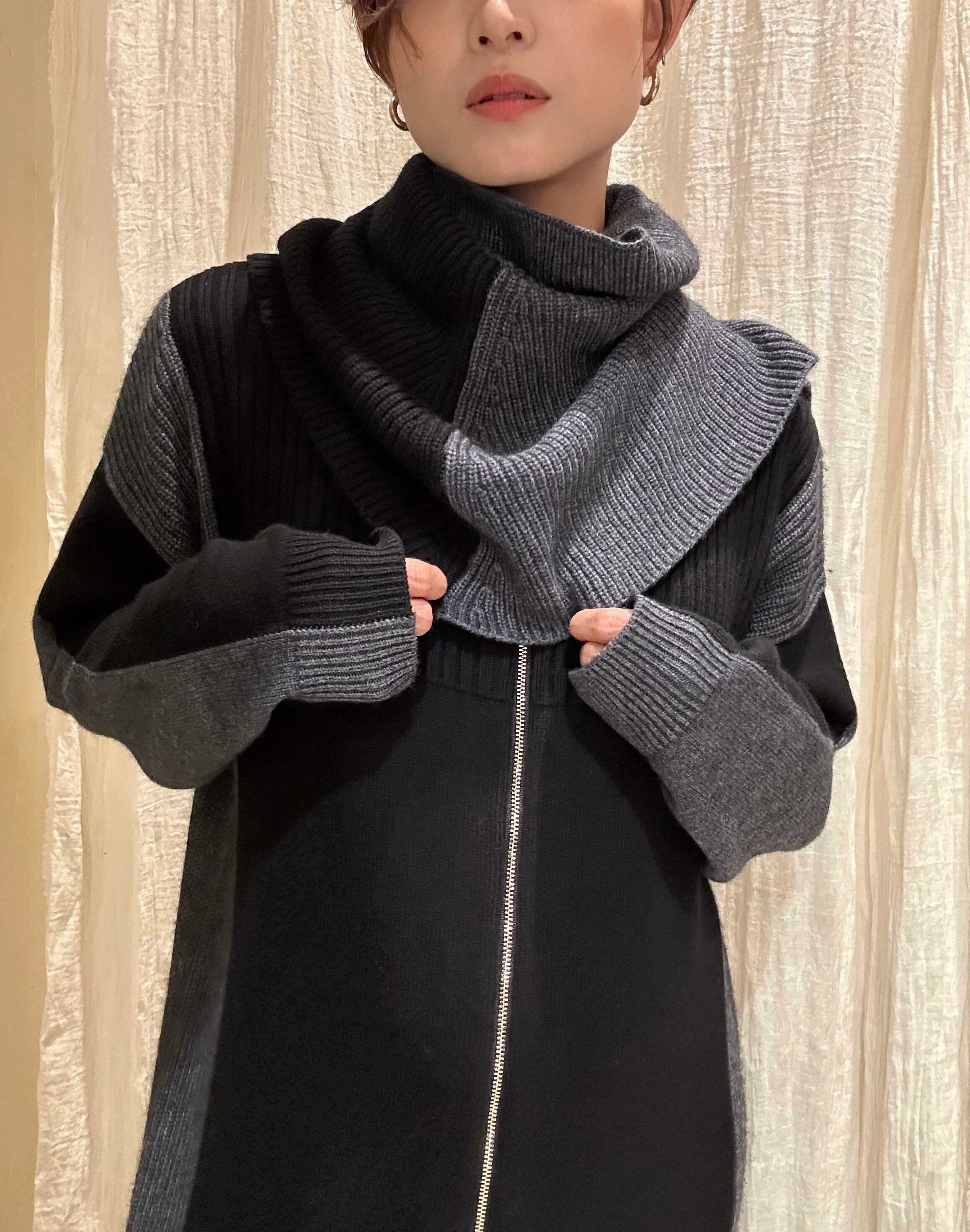 4wayバイカラーロング丈ニット EN'DAY(エンデイ) | EARL