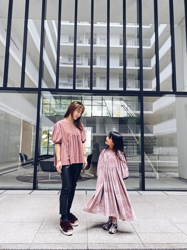 KIDS（original）ベロアワンピース