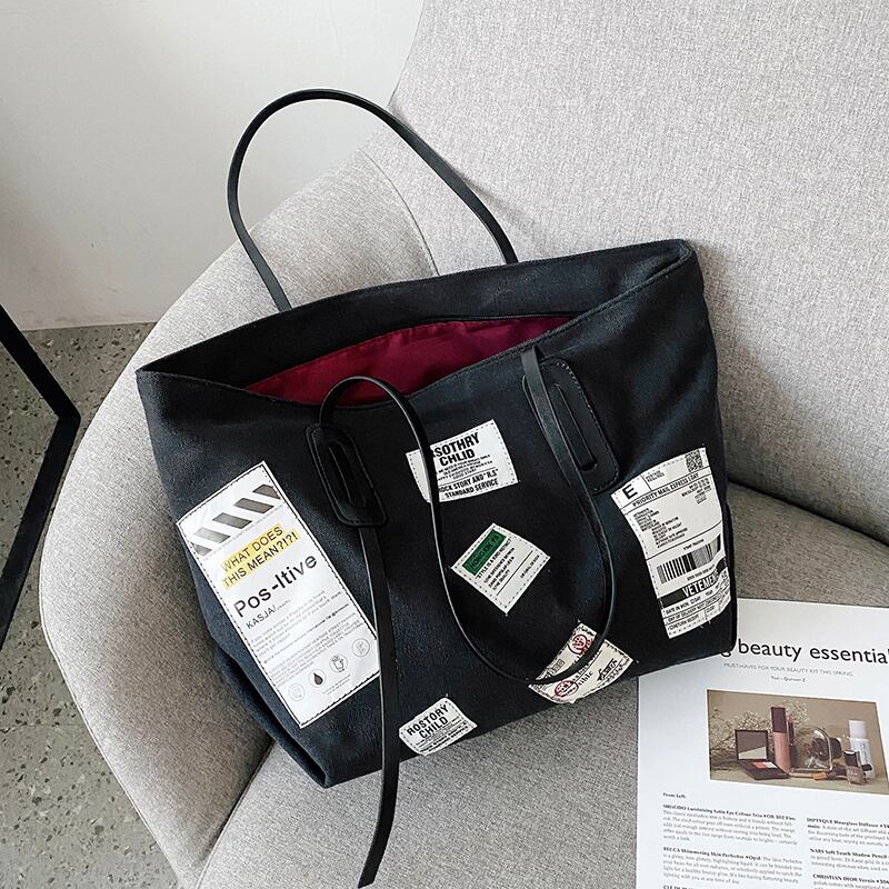 シングルレッド トートバッグ 手作りハンドバック51805966492