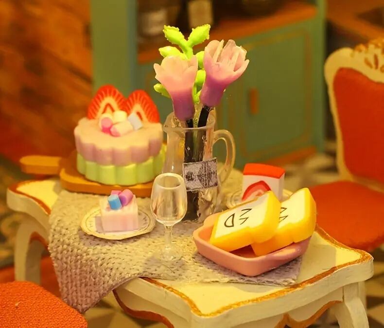 ドールハウス キット DIY ミニチュア アンティーク風 かわいい