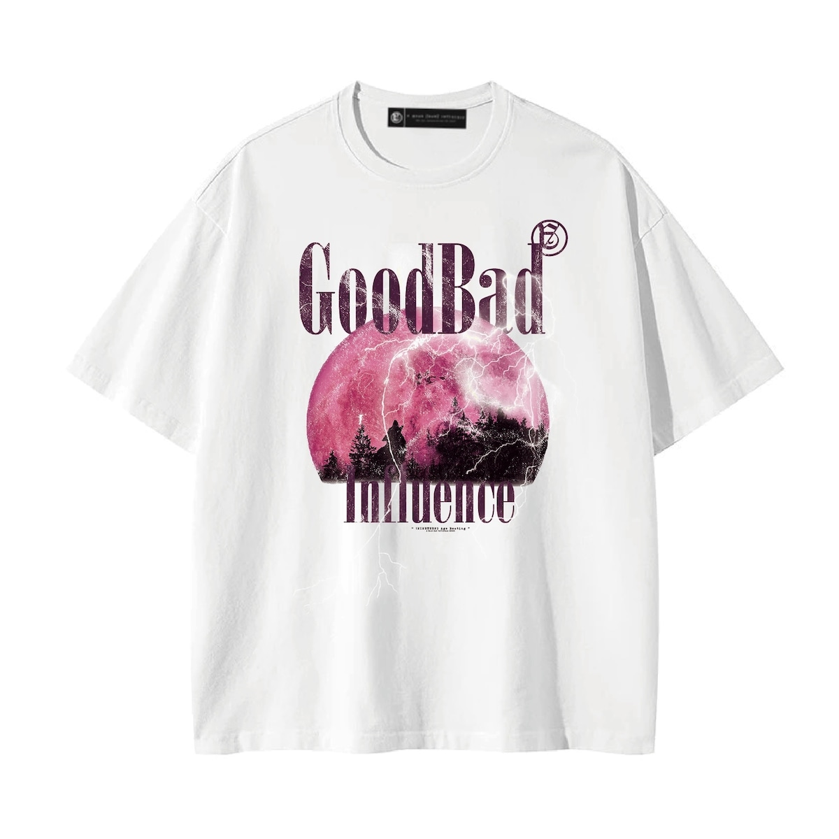 MIDNIGHT MOON T-SHIRT (WHT) | A GOOD BAD INFLUENCE OFFICIAL ONLINE STORE