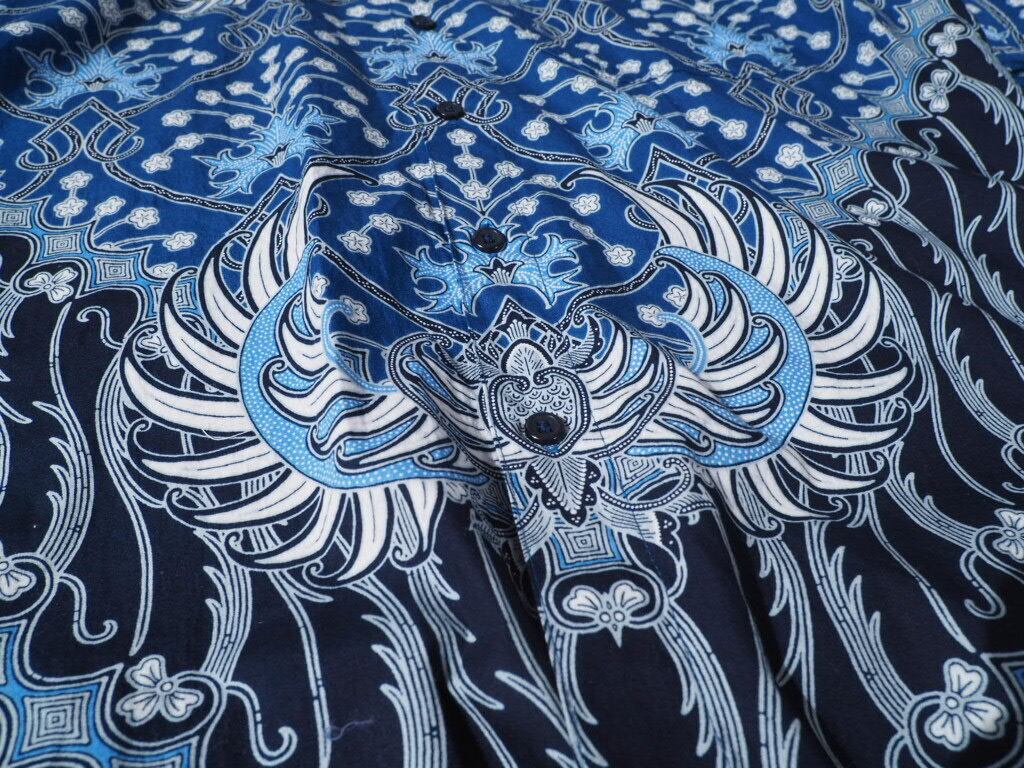 寒冷 - cold ethnic art pattern design Box silhouette shirt