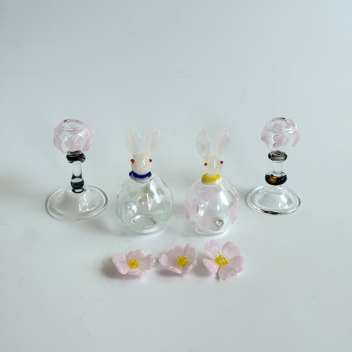 若林 睦美　うさぎびなセット　ハート