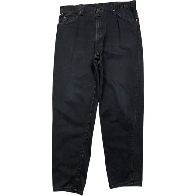 《実寸W35L30》Levi's リーバイス 550 デニムパンツ アタリ ブラック USA製 90年代 vintage no.10478