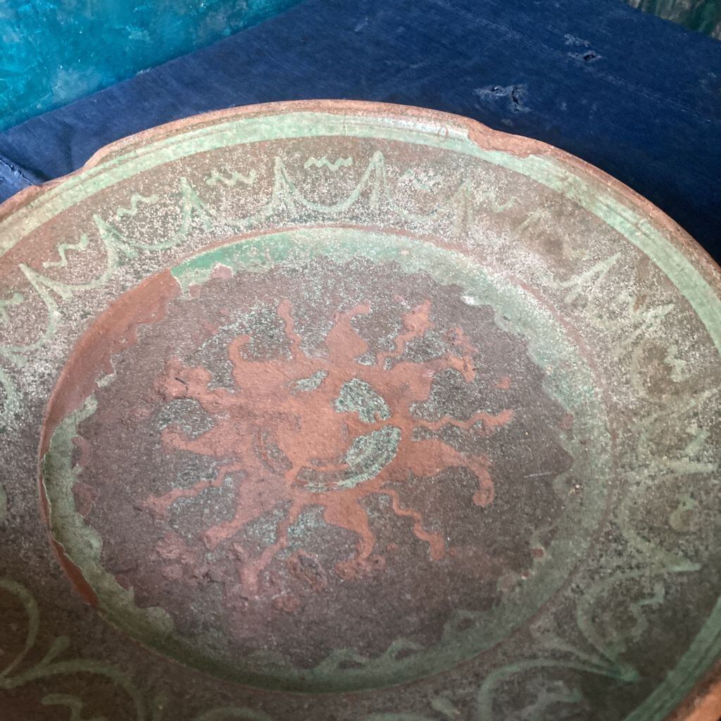 18世紀スウェーデンのスリップウェアの大皿 | Myshica Antik