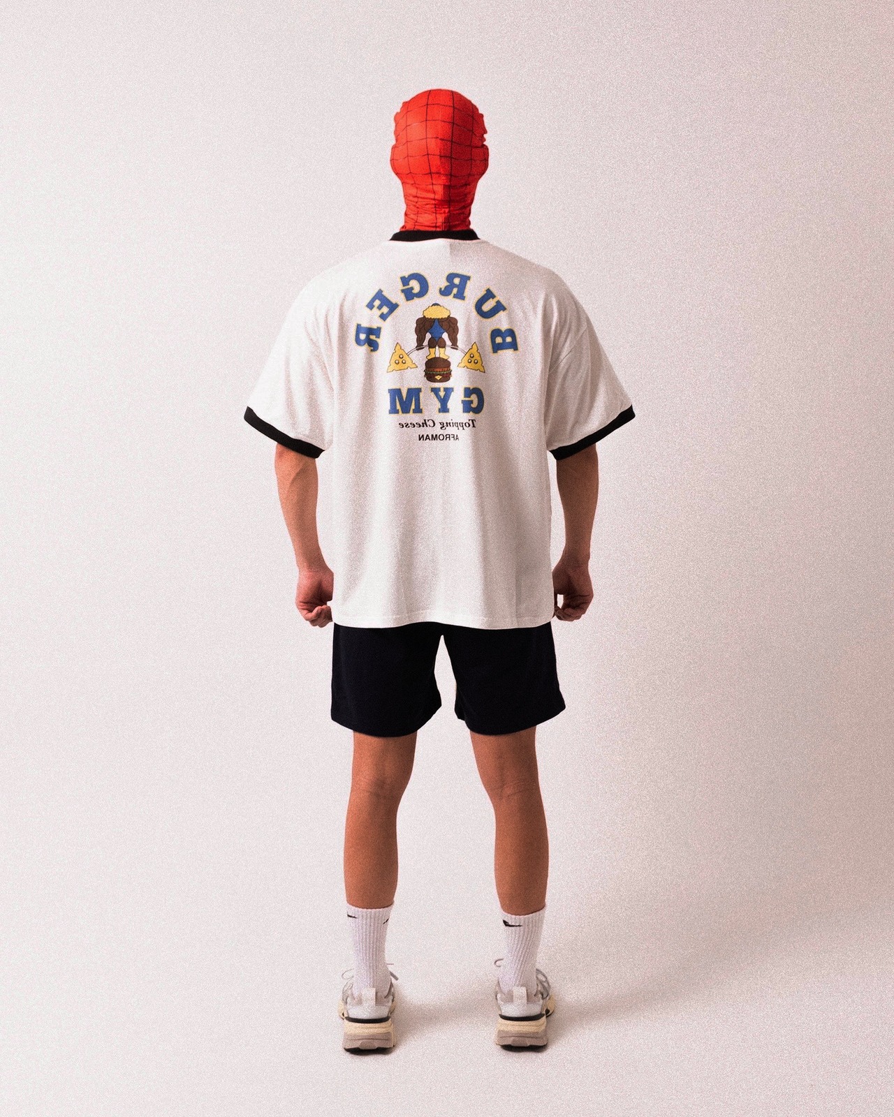 バーガージムリンガーTシャツ　ホワイト