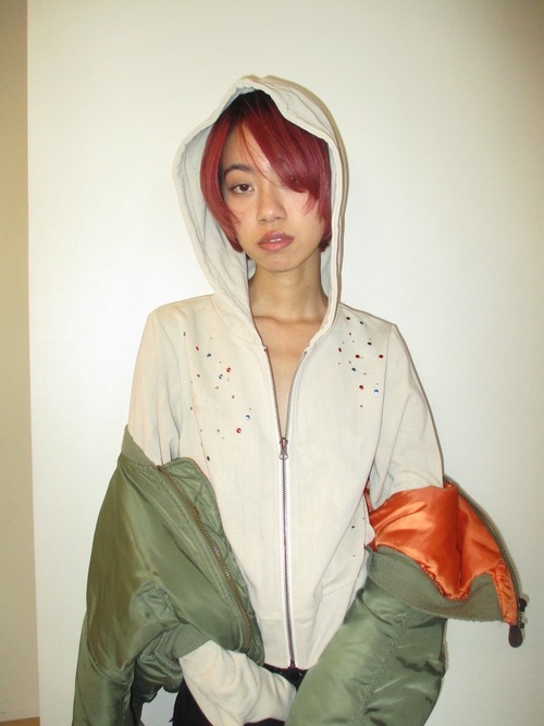 Lowkey original zip up hoodie/GRAY(S)