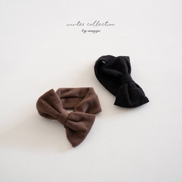 【 即納 】 2025冬新作 ANGGO アンコ 2色展開 チョコチップヘッドバンド (kids & bebe)