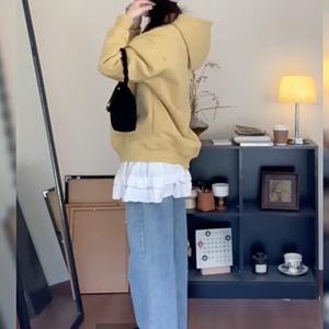 print logo kangaroo pocket hoodie J00177