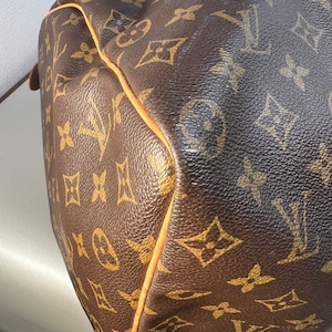 LOUIS VUITTON ルイヴィトン  M41422 キーポル50 レザー ボストンバッグ ブラウン A-10498