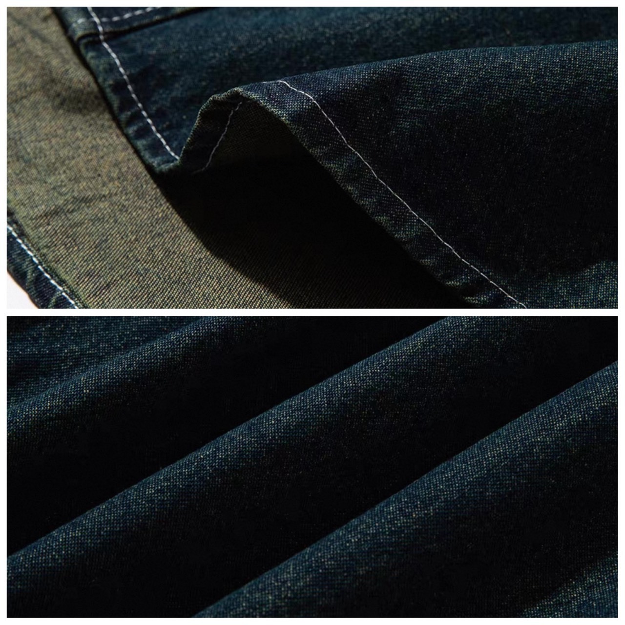 Washed denim button down shirt 1360 - 14