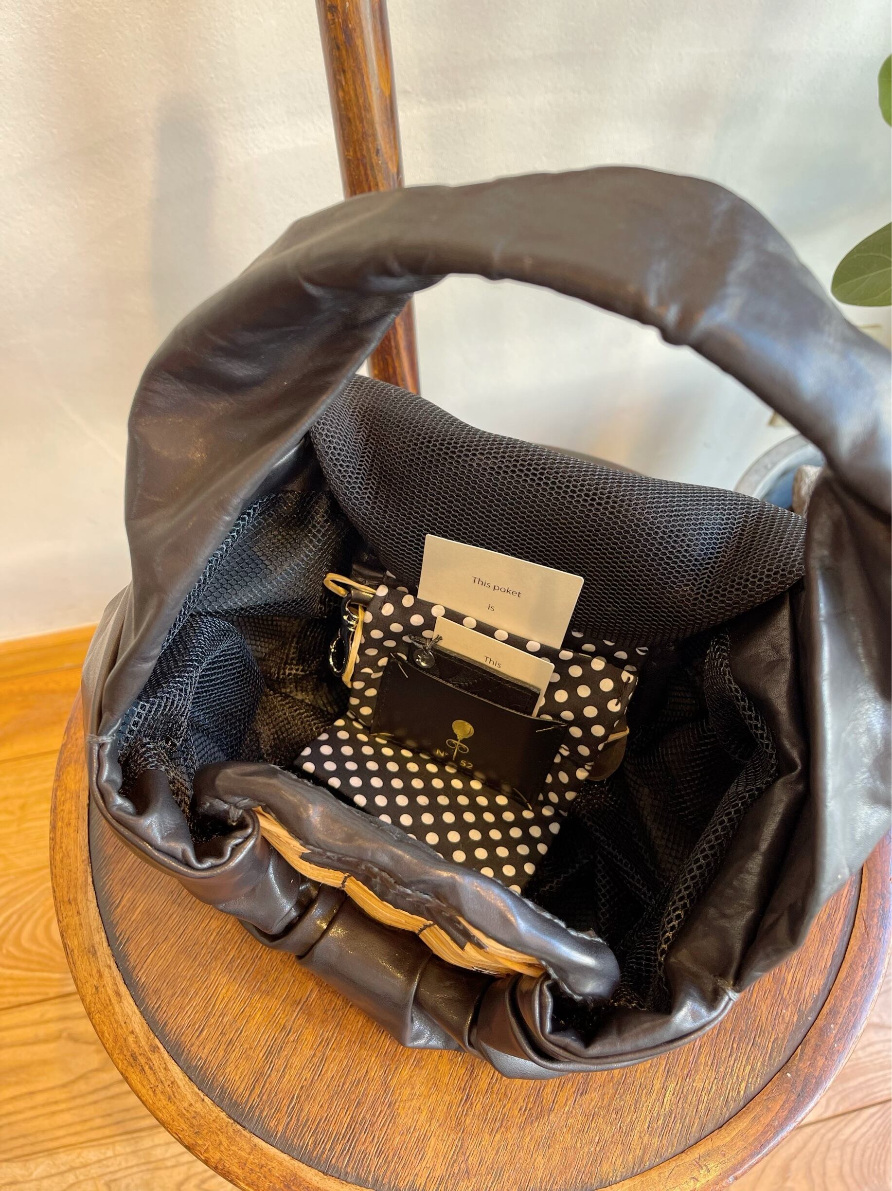 エバゴス シェルギャザー バッグ