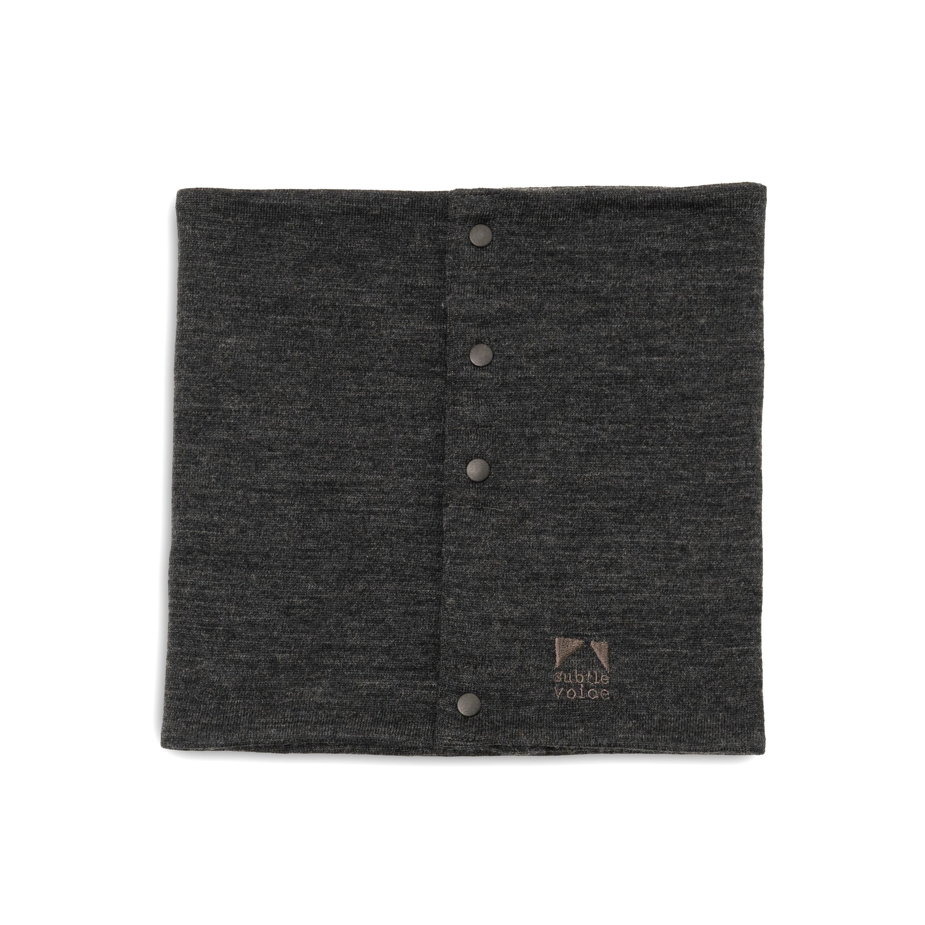 SV Wool Neck Wrap Short [Charcoal Grey] | subtle voice