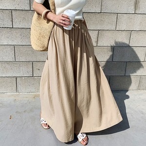 ハイウエストワイドパンツ ボトムス パンツ ワイドパンツ ワイド ウエストゴム 綿 麻 リネン かわいい 大人可愛い シンプル カジュアル おしゃれ お洒落 大人可愛い 大人女子 こなれ感 ラフ とろみ感 無地 春 夏 秋 10代 20代 30代 レディース 学生 通学 デート お出かけ 女子会 休日 旅行 着回し 普段使い 韓国 韓国系 オルチャン 色展開 黒 ブラック 青 ブルー 緑 グリーン 茶色 ブラウン ベー 5588