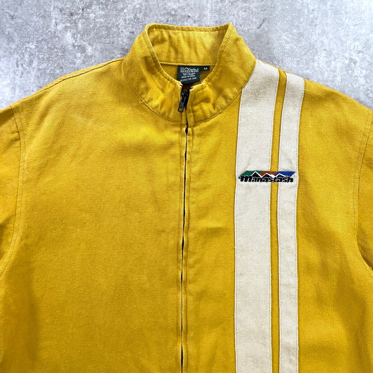 00年代 Manastash マナスタッシュ ヘンプ レーシングジャケット メンズ