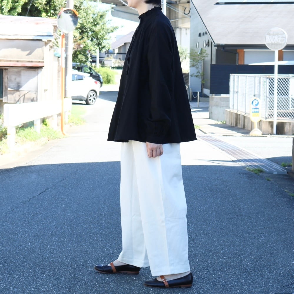 ネル フリルブラウス | Zakka so-la