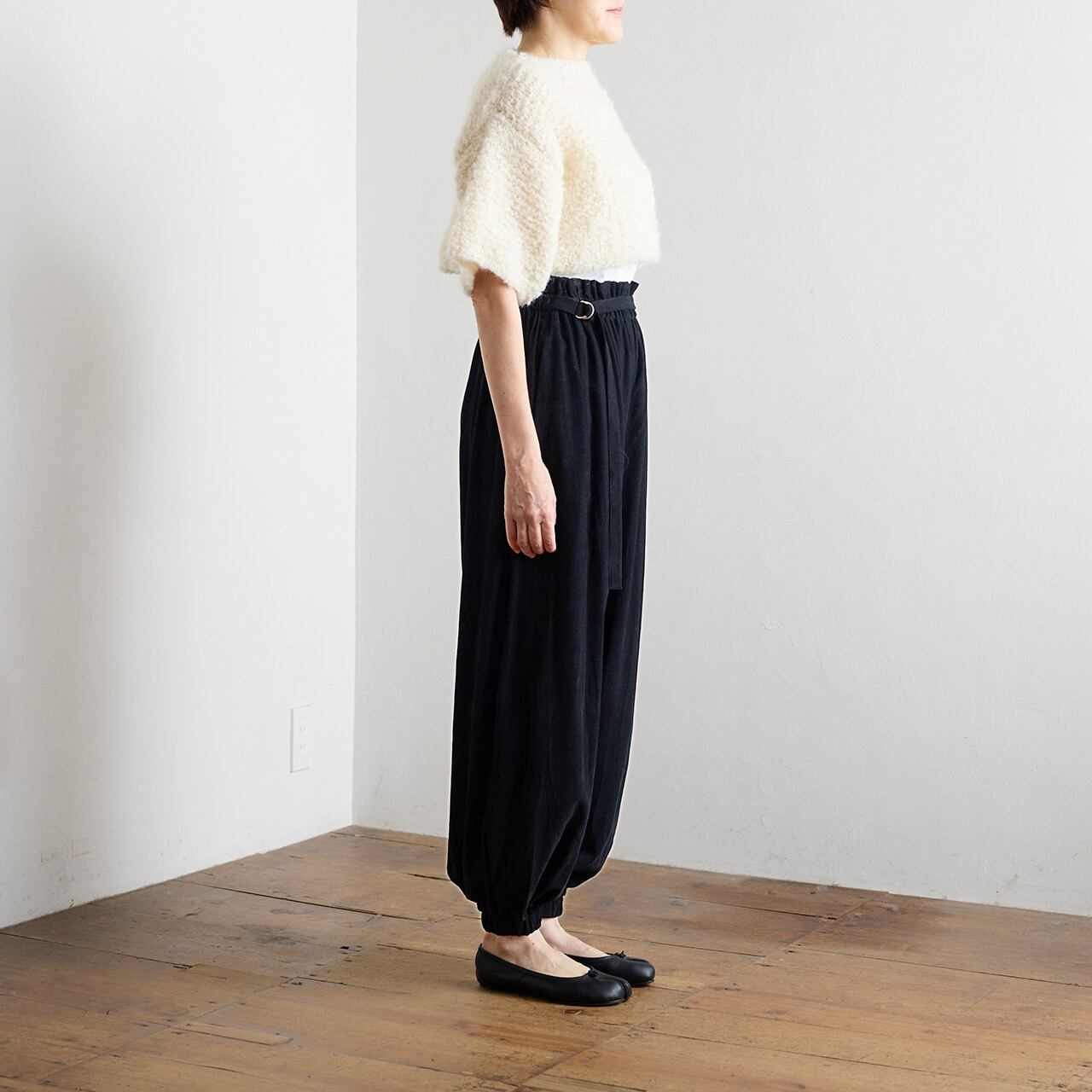 TENNE HANDCRAFTED MODERN アタッチメントパンツ ブラック