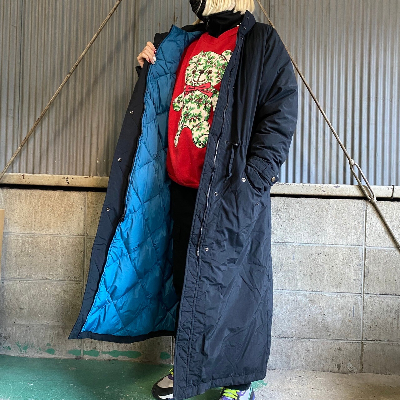 90年代 L.L.BEAN エルエルビーン グースダウンコート レディースM 古着 