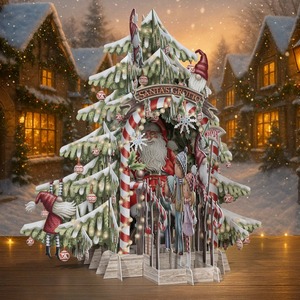 ◆2026クリスマス◆Me&McQ◆Santa’s Grotto サンタの洞窟◆立体３D◆グリーティングカード◆イギリス◆Paper D'Art◆