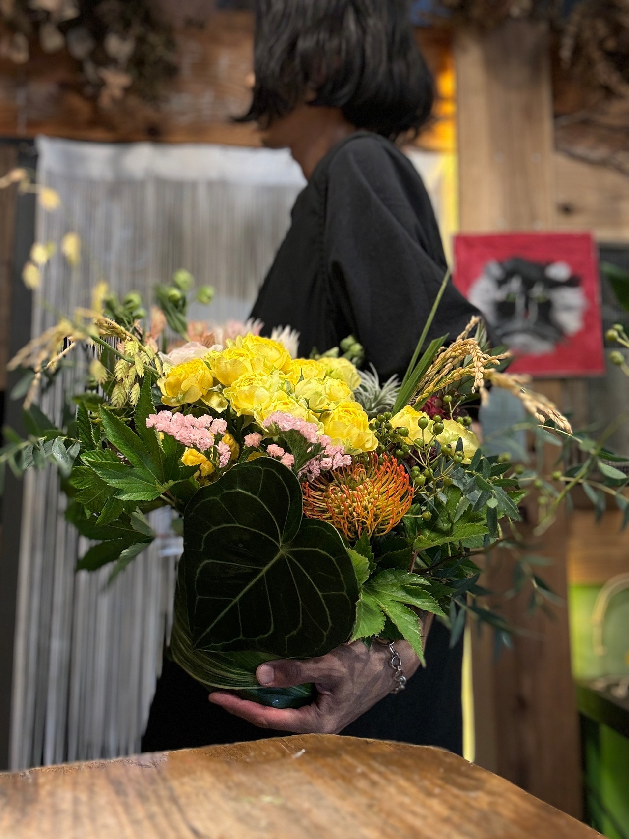 【お届け専用商品】誕生日&各種の祝い花　L　※花束または置き型を選択式