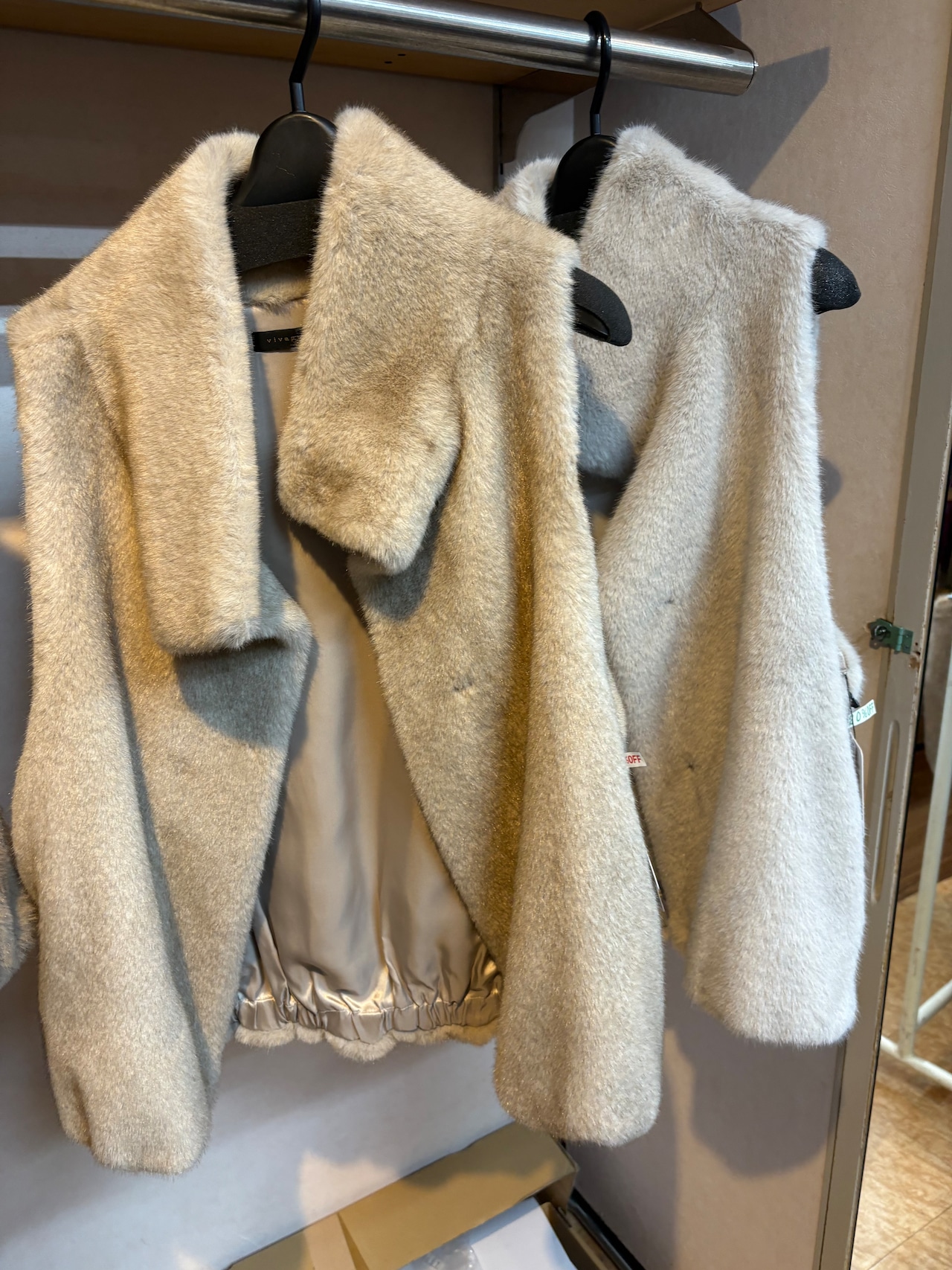 ROBE ふわふわミンク調ベスト　532406