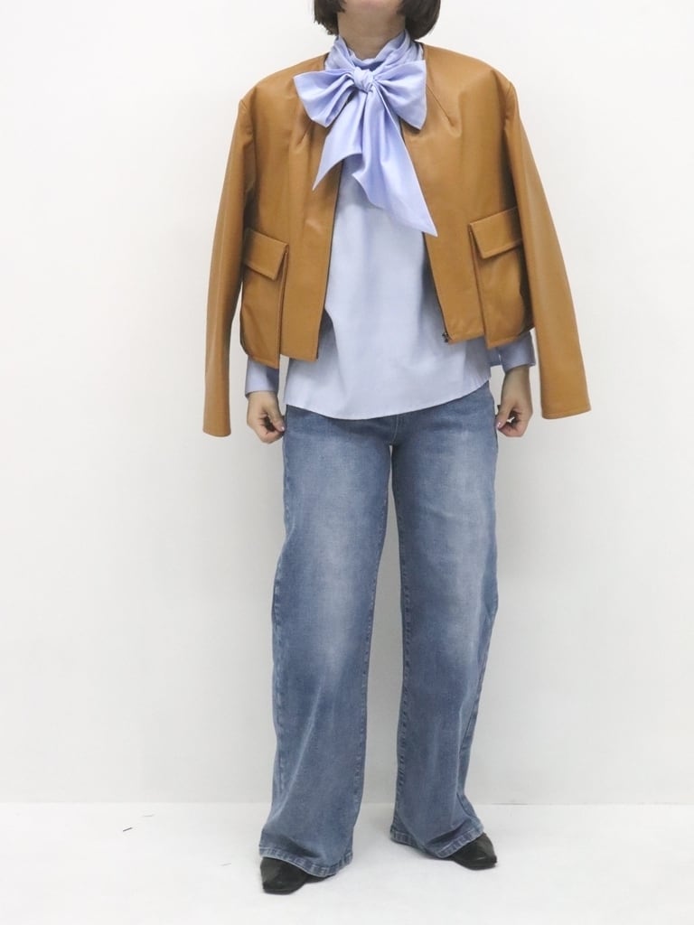 ラムレザージャケット(キャメル)