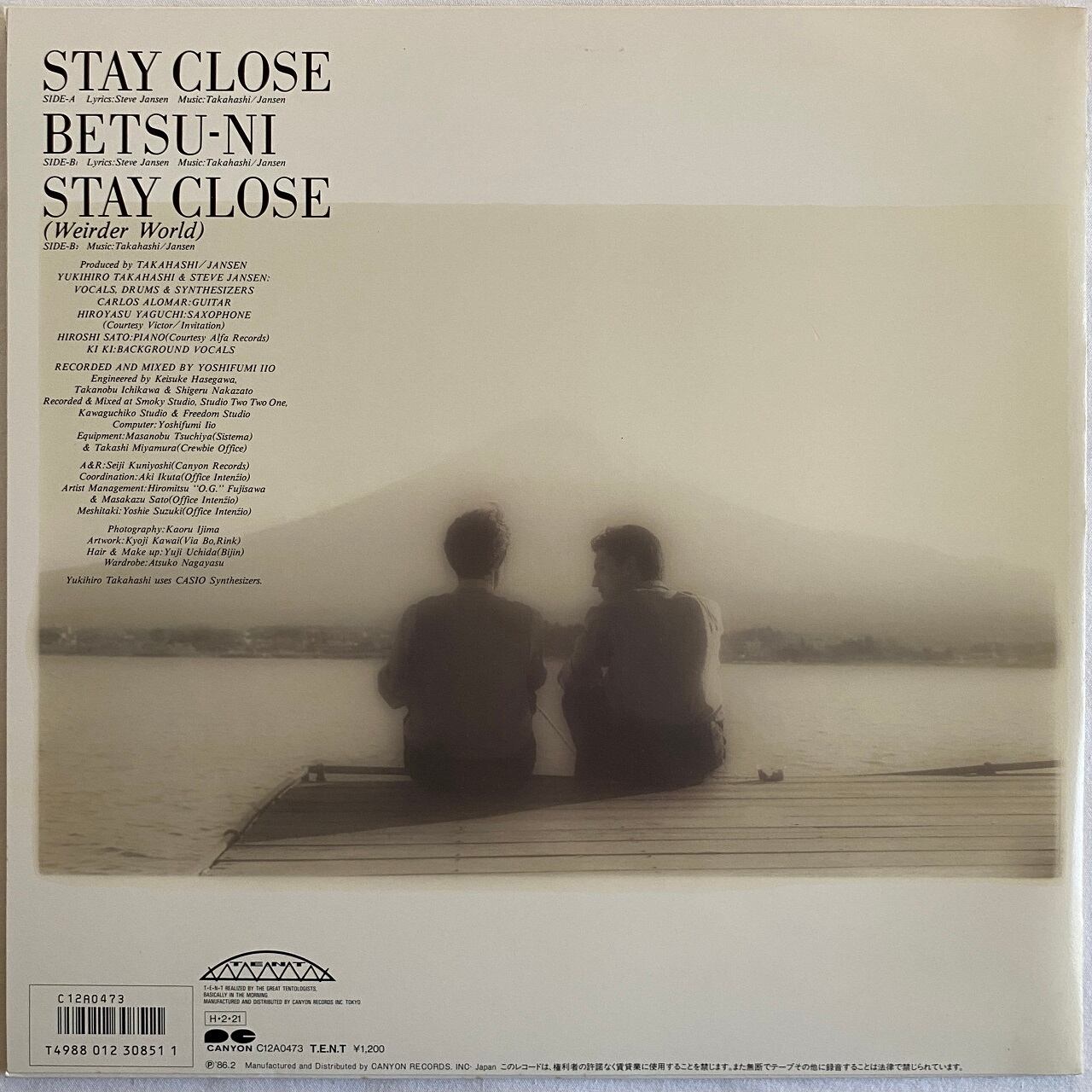 12EP】高橋幸宏・スティーヴ・ジャンセン - ステイ・クロース