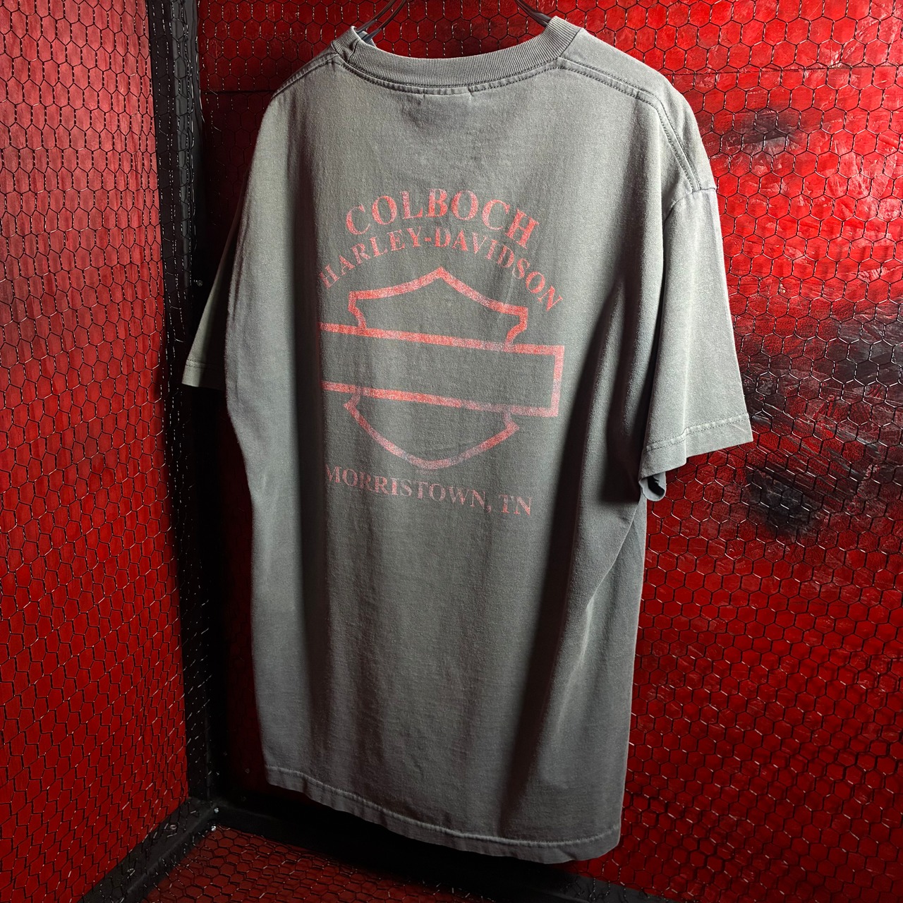 Harley-Davidson Tシャツ　フェードグレー　ドラゴン　L