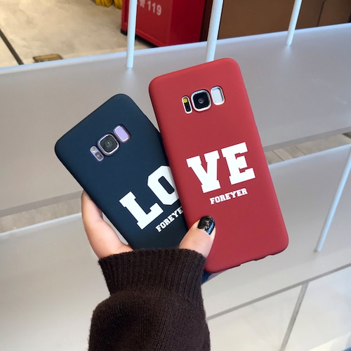 片割れLOVE GalaxyS8+/S9+ケース サラサラシリコン