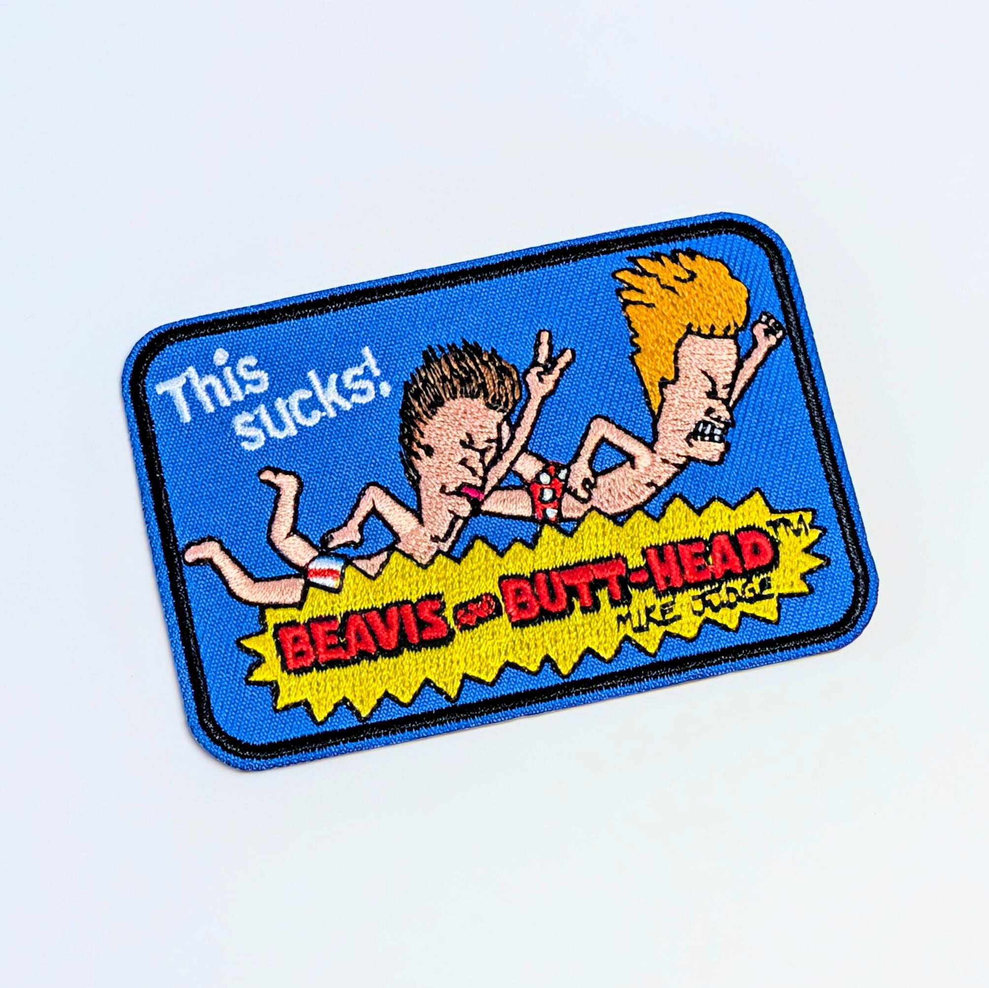 送料無料! ★刺繍アイロンワッペン★【 BEAVIS AND BUTT-HEAD(ビーバス・アンド・バットヘッド)】MTV / ワッペン / PATCH〚アメリカン雑貨 アメトイ〛