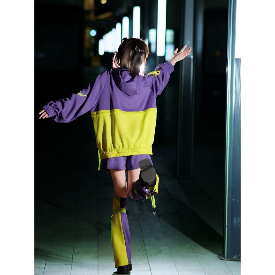 地雷系 サブカル ジャージ風 バイカラー セットアップ ライブ 参戦服