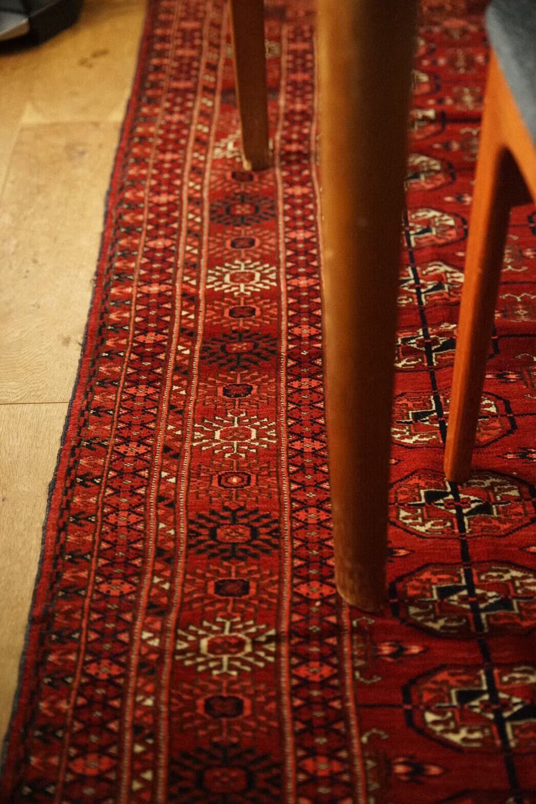 640-Semi Antique Turkmen Tekke rug | 手織りのヴィンテージラグ専門