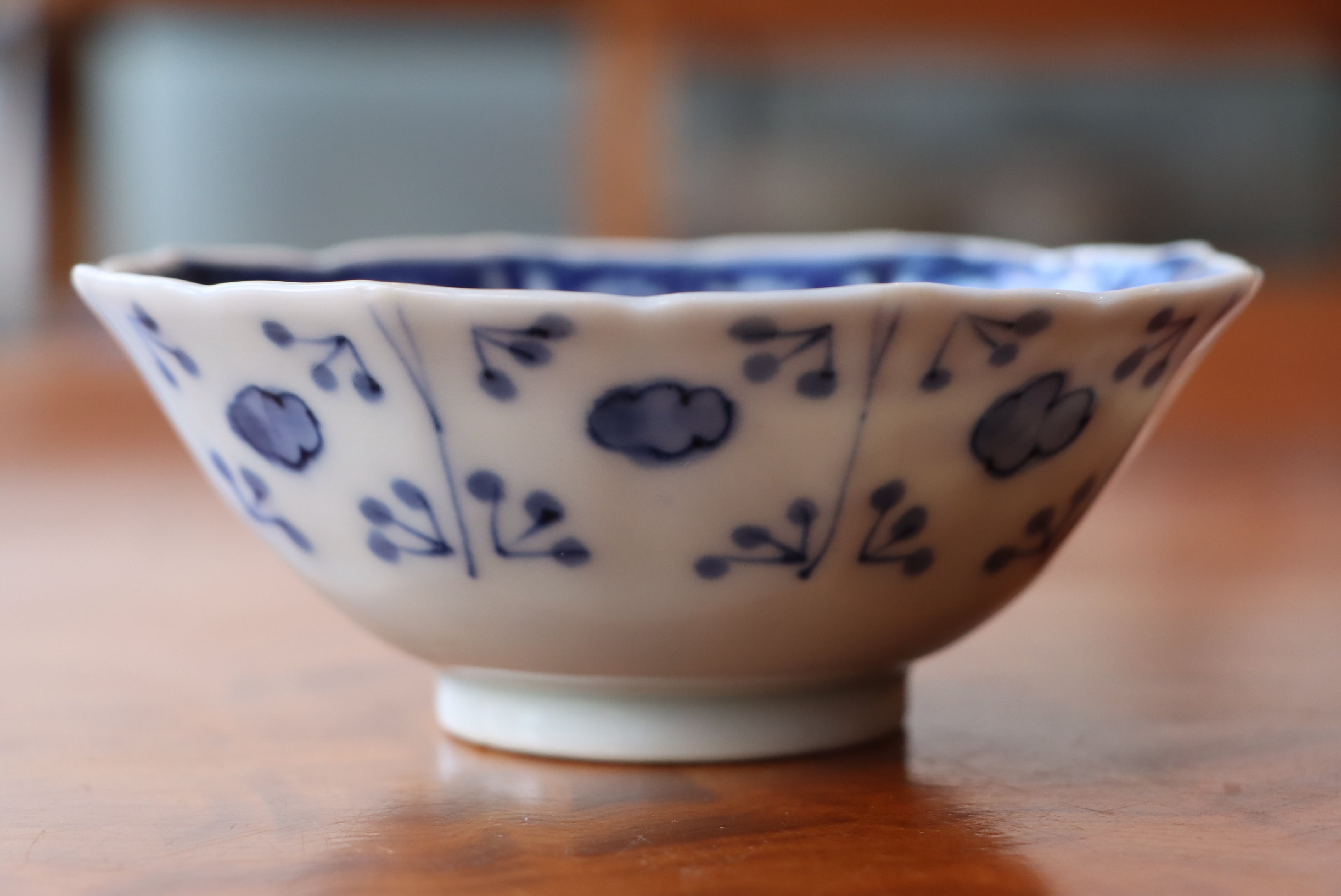 九谷焼 染付 鳳凰桐文 八角形 向付/Kutani bowl | (有)新原美術 九谷焼 染付 鳳凰桐文 八角形 向付/Kutani bowl | (有)新原美術