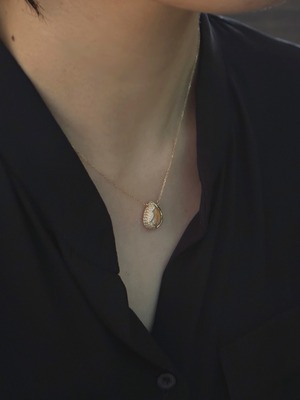 【K18YG カンテラオパール / Dia ネックレス】