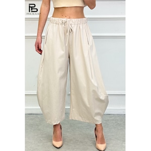 リラックスワイドパンツ レディース ウエストゴム ウエスト ゆったり 体型カバー きれいめ カジュアル 春夏
