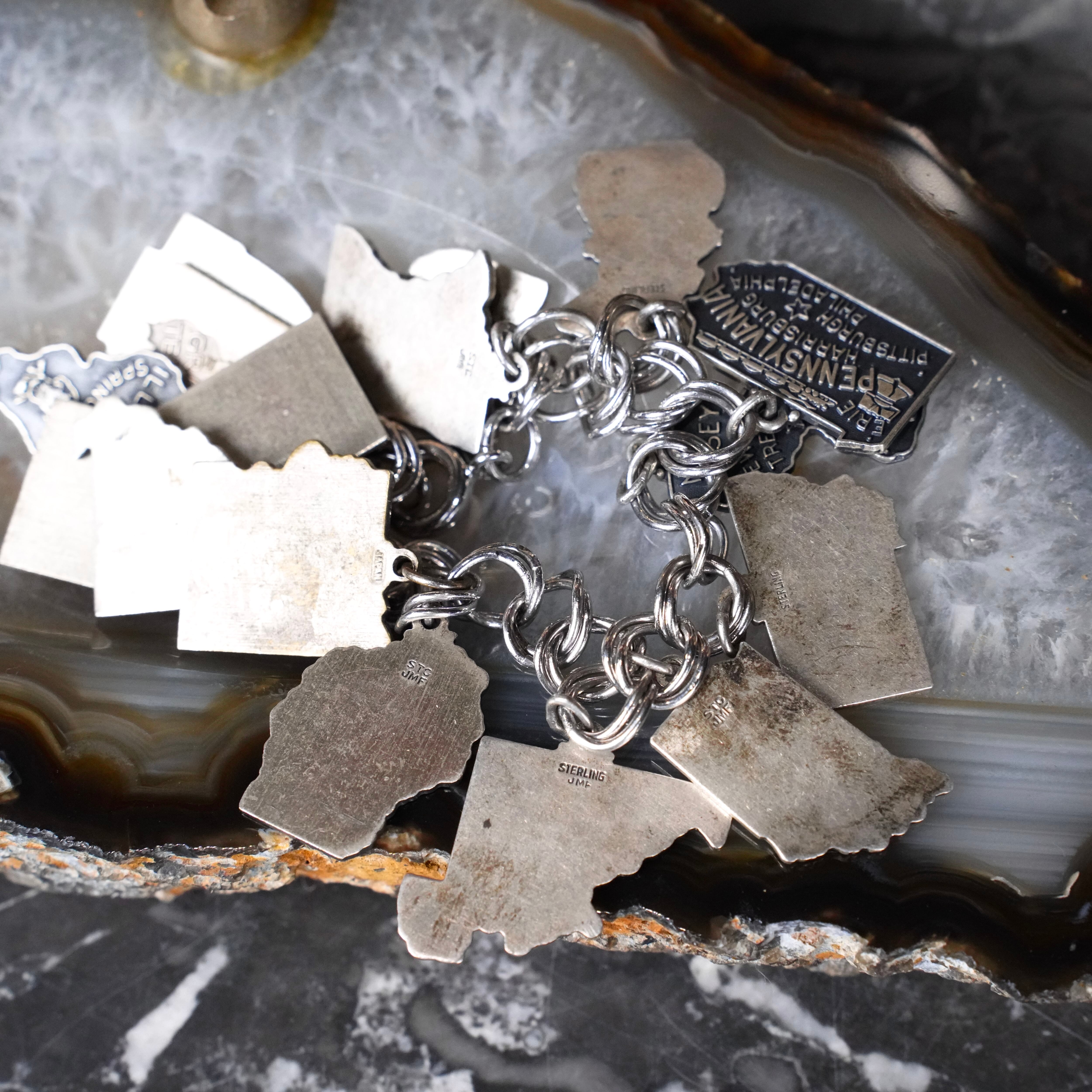 40's〜50's USA VINTAGE J.M. Fisher Company SILVER SOUVENIR