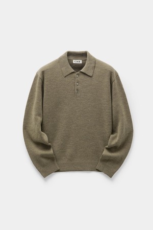 [COOR] Top Feel Wool Polo Knit (Light Khaki) 正規品 韓国ブランド 韓国通販 韓国代行 韓国ファッション クール クーア クアー 日本 店舗