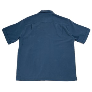 8917 CUBAVERA ネイビー ボーリングシャツ 半袖シャツ XL